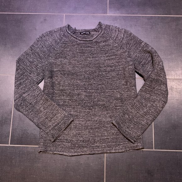 American Apparel Raglan Sleeve Gray Marled Sweater - Picture 4 of 11